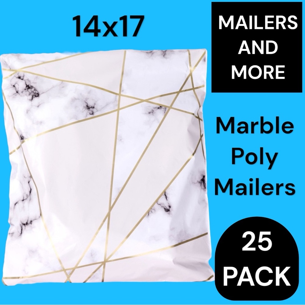 25 14X17 Marble Poly Mailers PRICE IS FIRM - Picture 3 of 11
